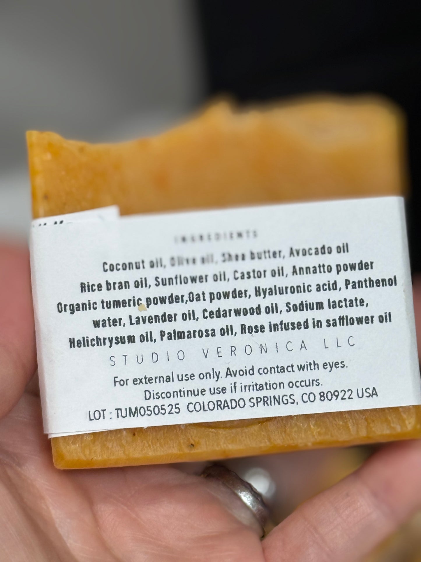 Tumeric orange bar