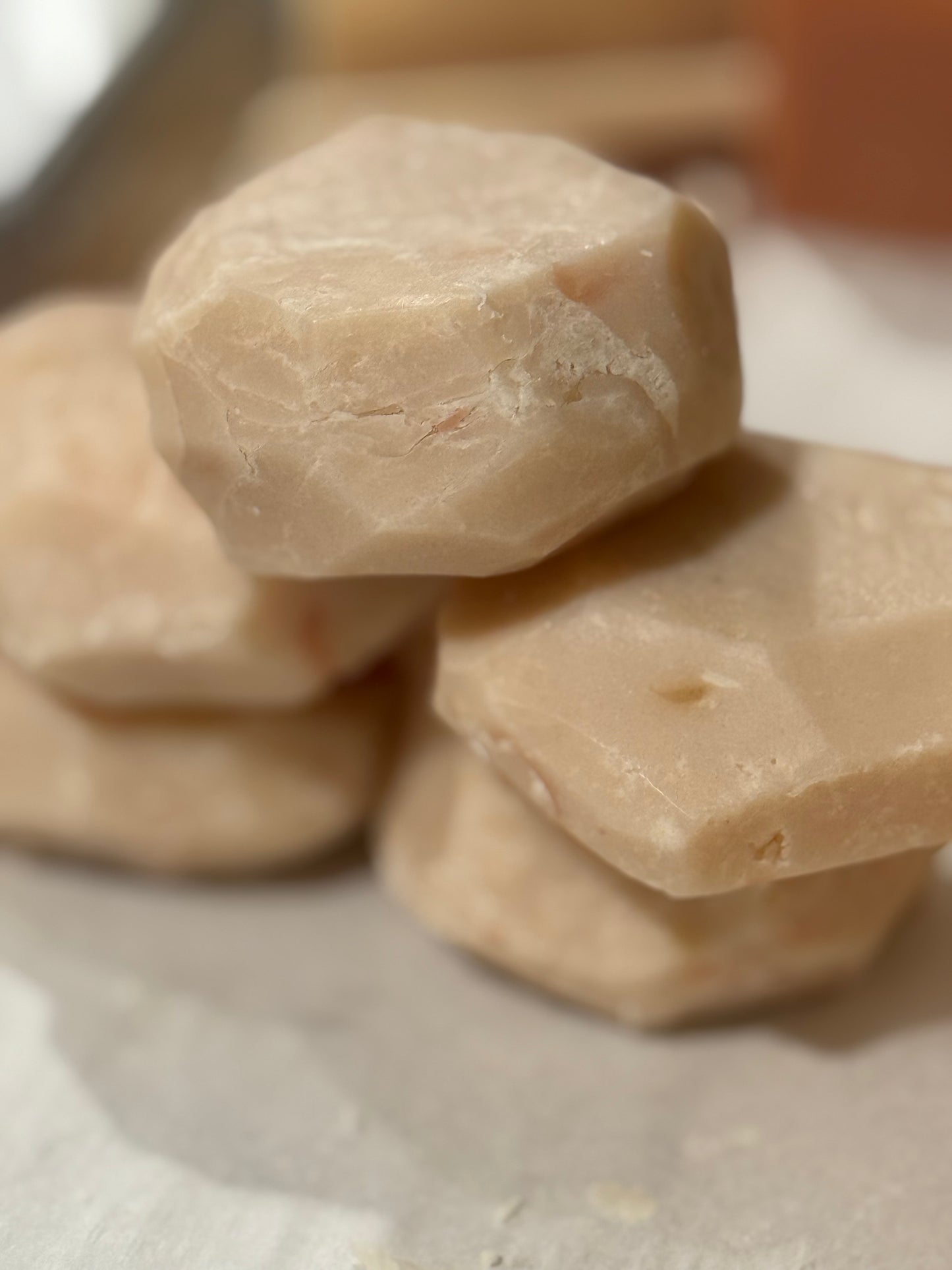 Pink stone soap