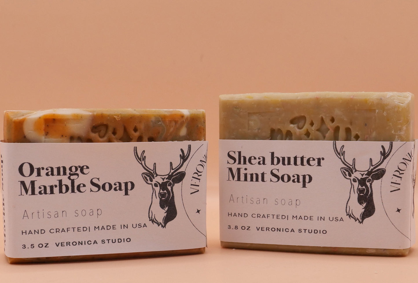 Orange& Shea butter Mint Soap & Lip balm Gift set