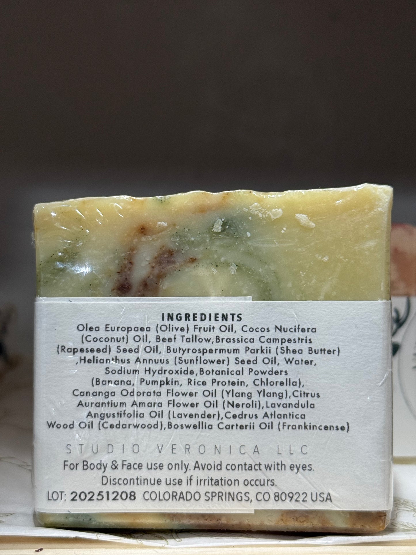 Tallow & Banana frankincense bar