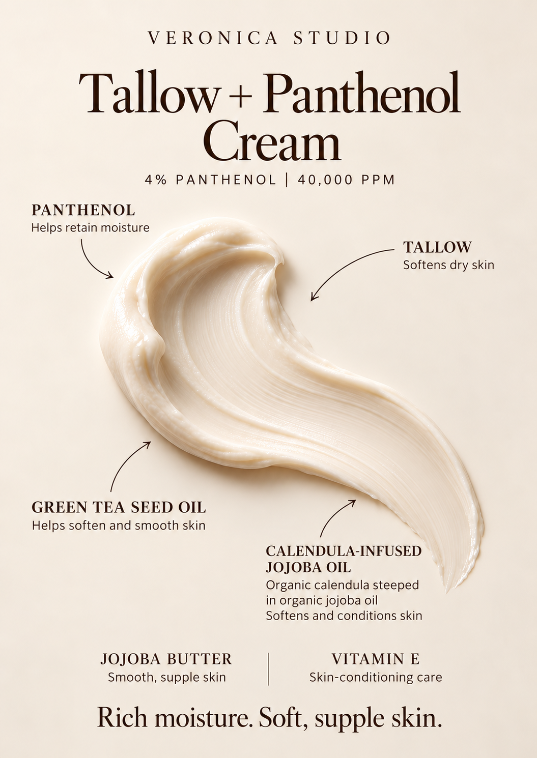 Glow Tallow Face Cream – Grass-Fed Tallow Moisturizer