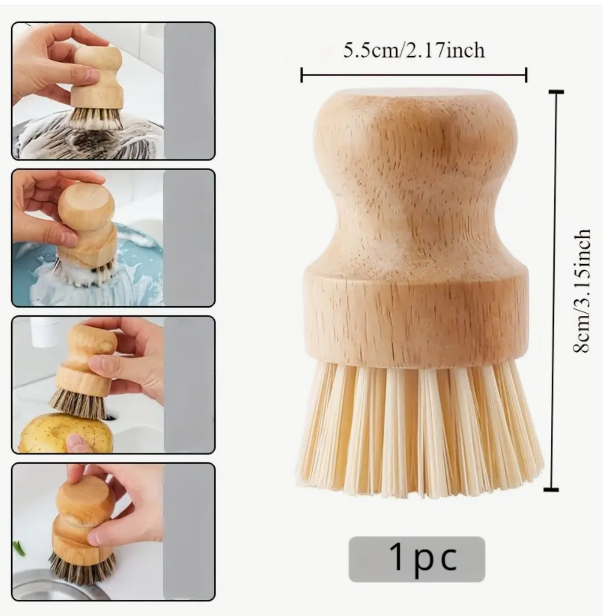 Sisal Wooden dish brush