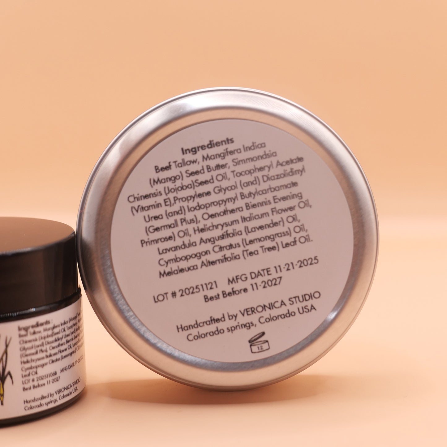 Golden tallow balm tin