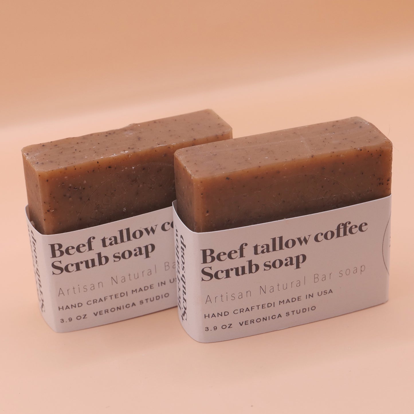 Beef tallow coffee scrub soap