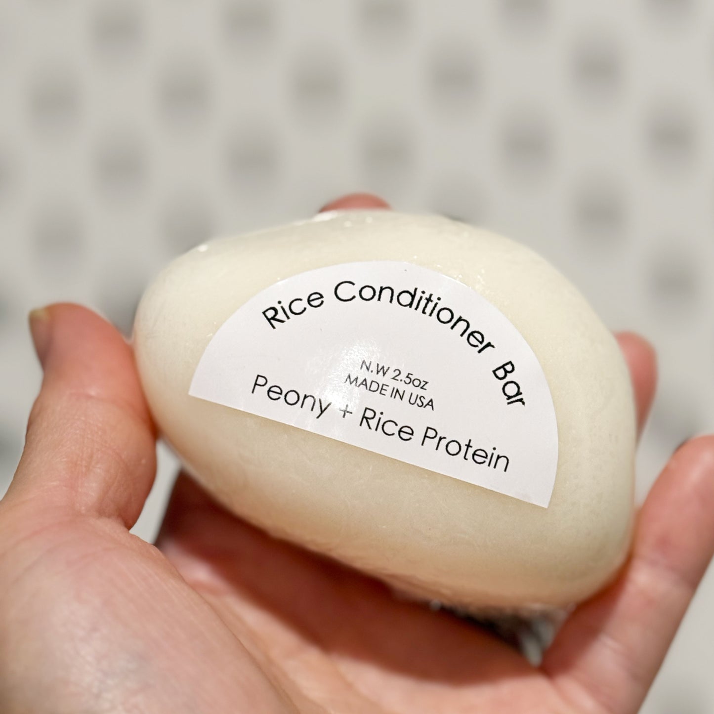 Rice protein conditioner bar