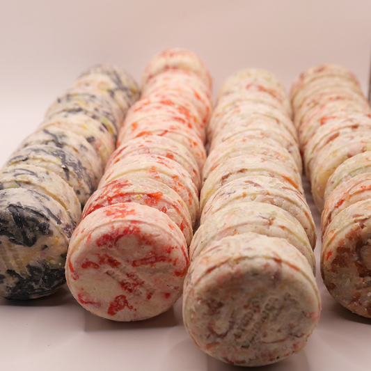 4 of terrazzo round soap set