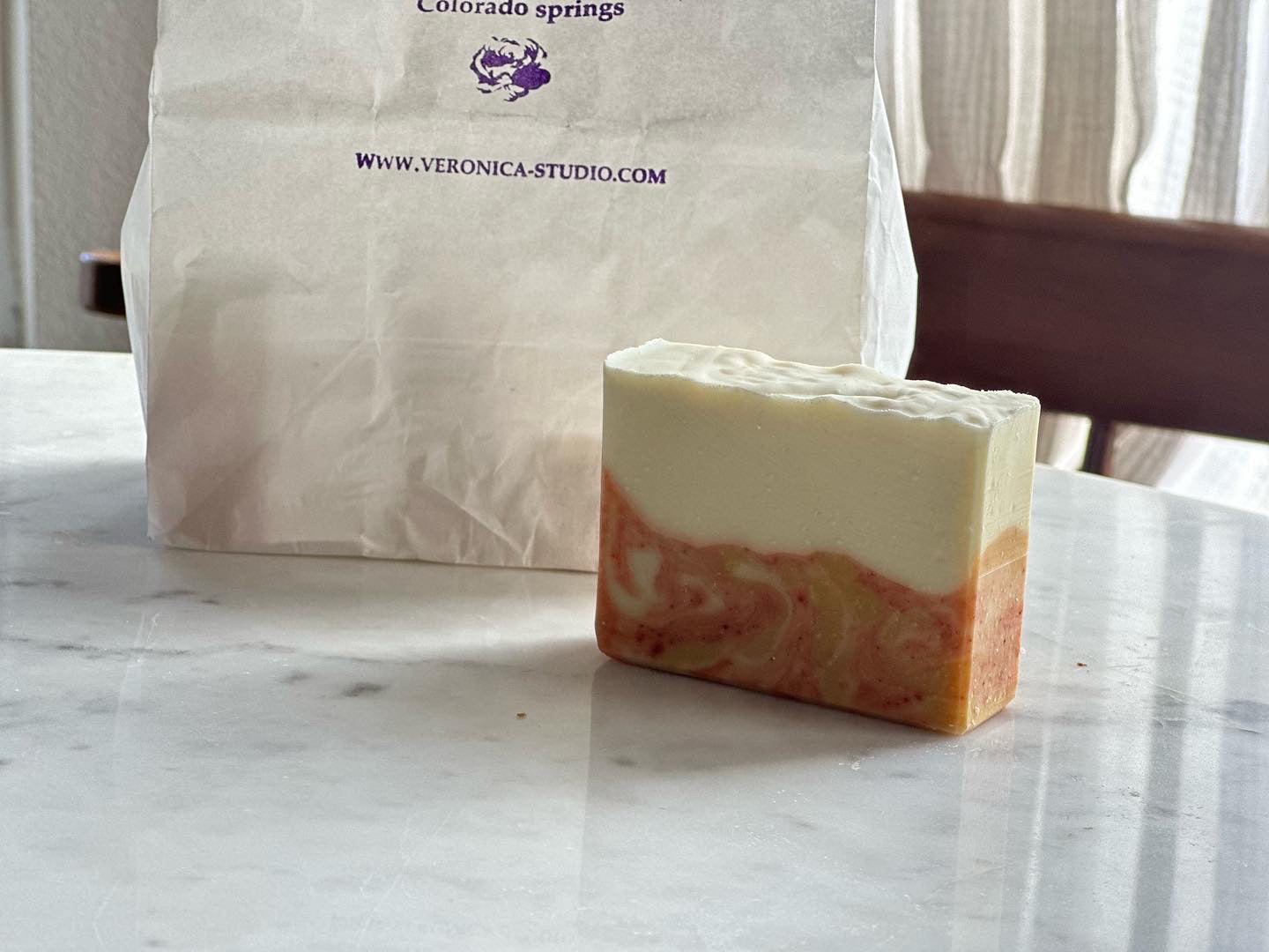 <40% sale> Orange Marble soap