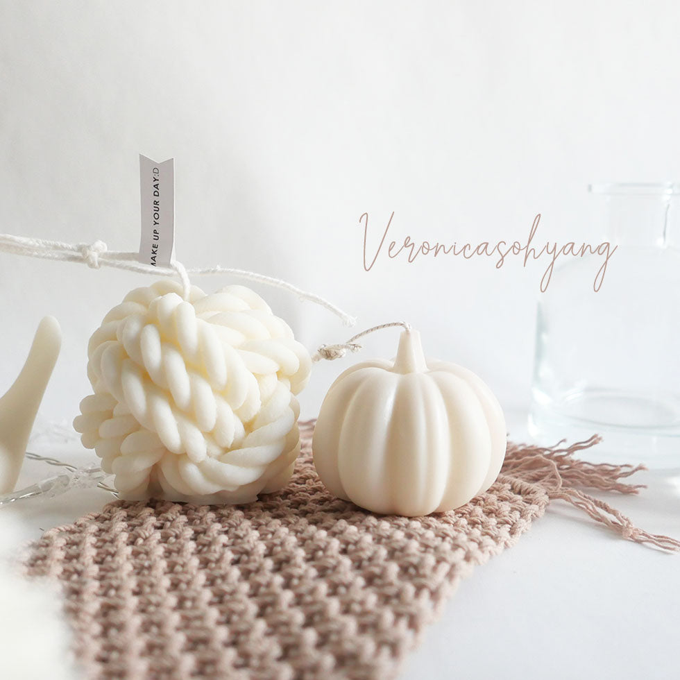Scented Wool Candle Ivory