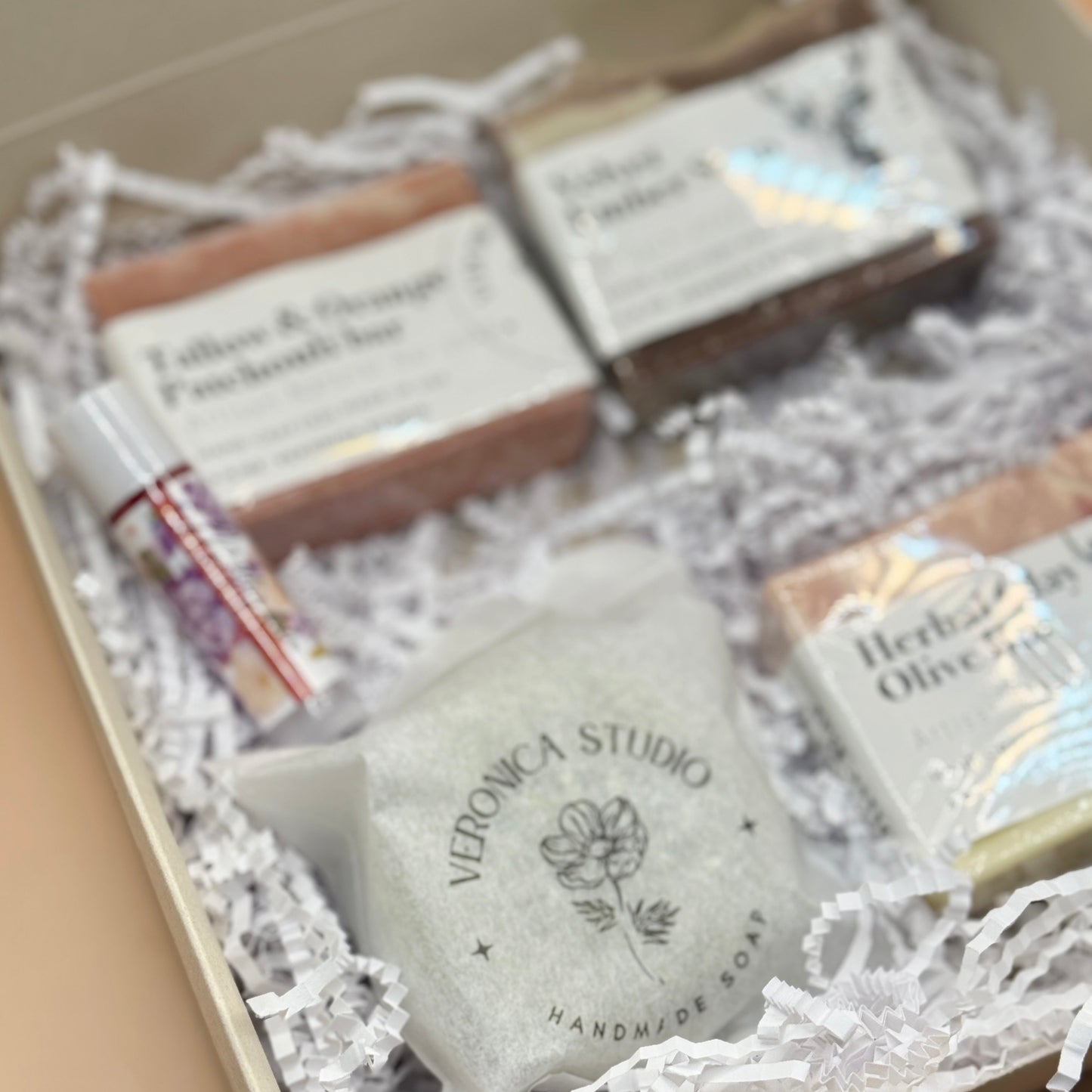 3 soaps &   shampoo bar & Lip balm