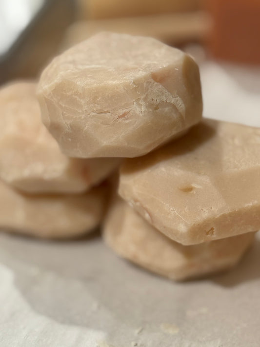Pink stone soap