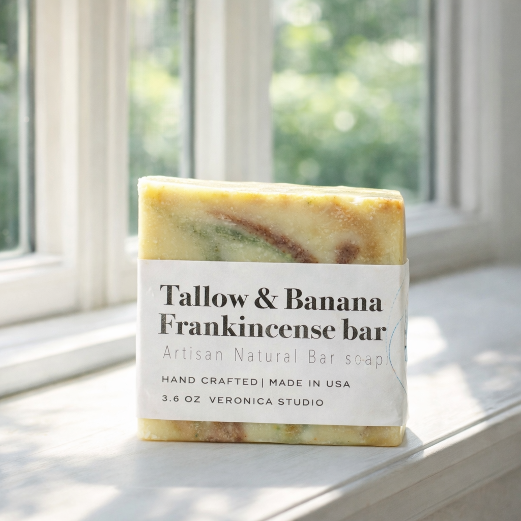 Tallow & Banana frankincense bar