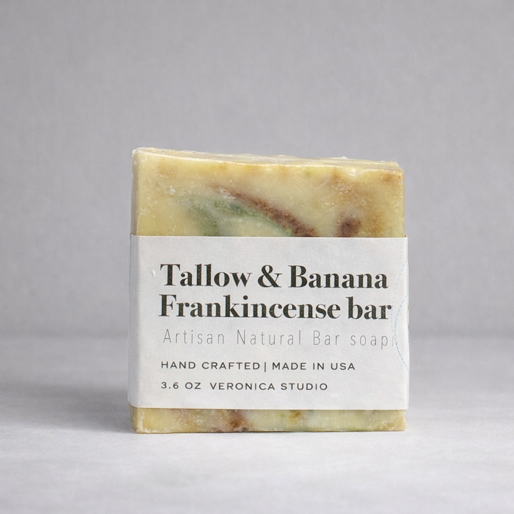 Tallow & Banana frankincense bar