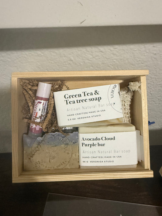 wooden box gift set_market