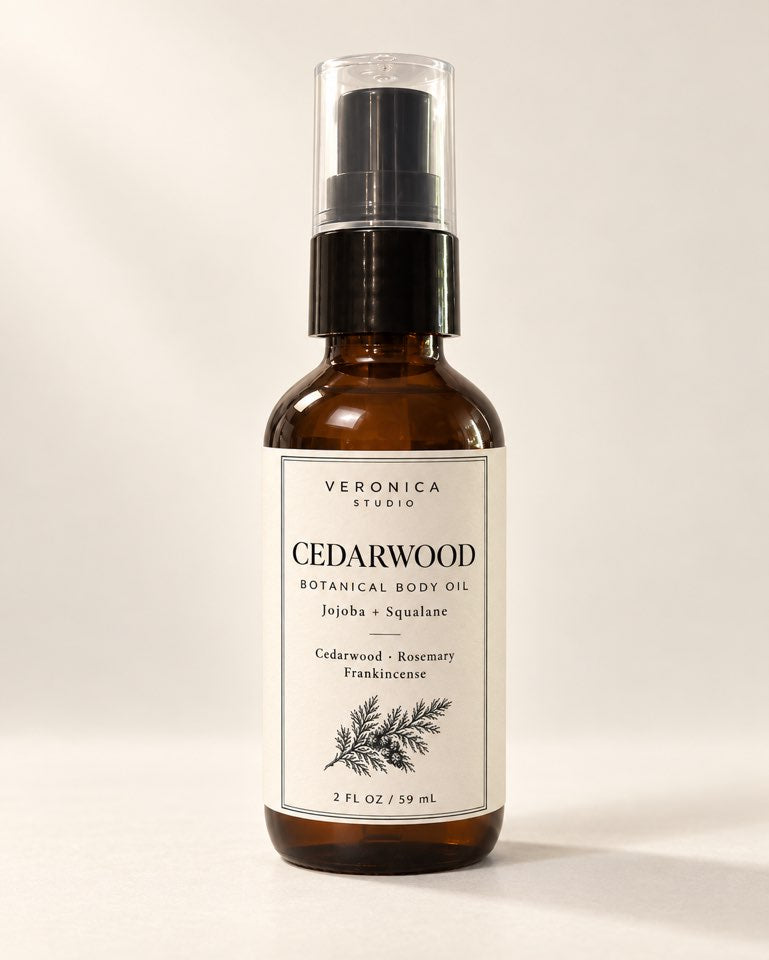 Cedarwood Botanical Body Oil with Jojoba & Squalane – 2 fl oz