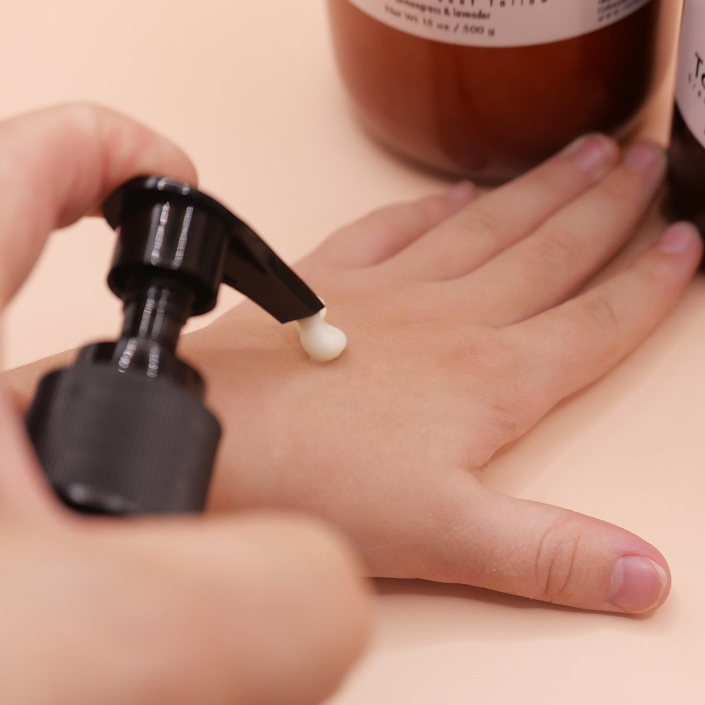 Golden beef tallow lotion