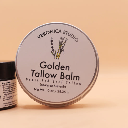 Golden tallow balm tin