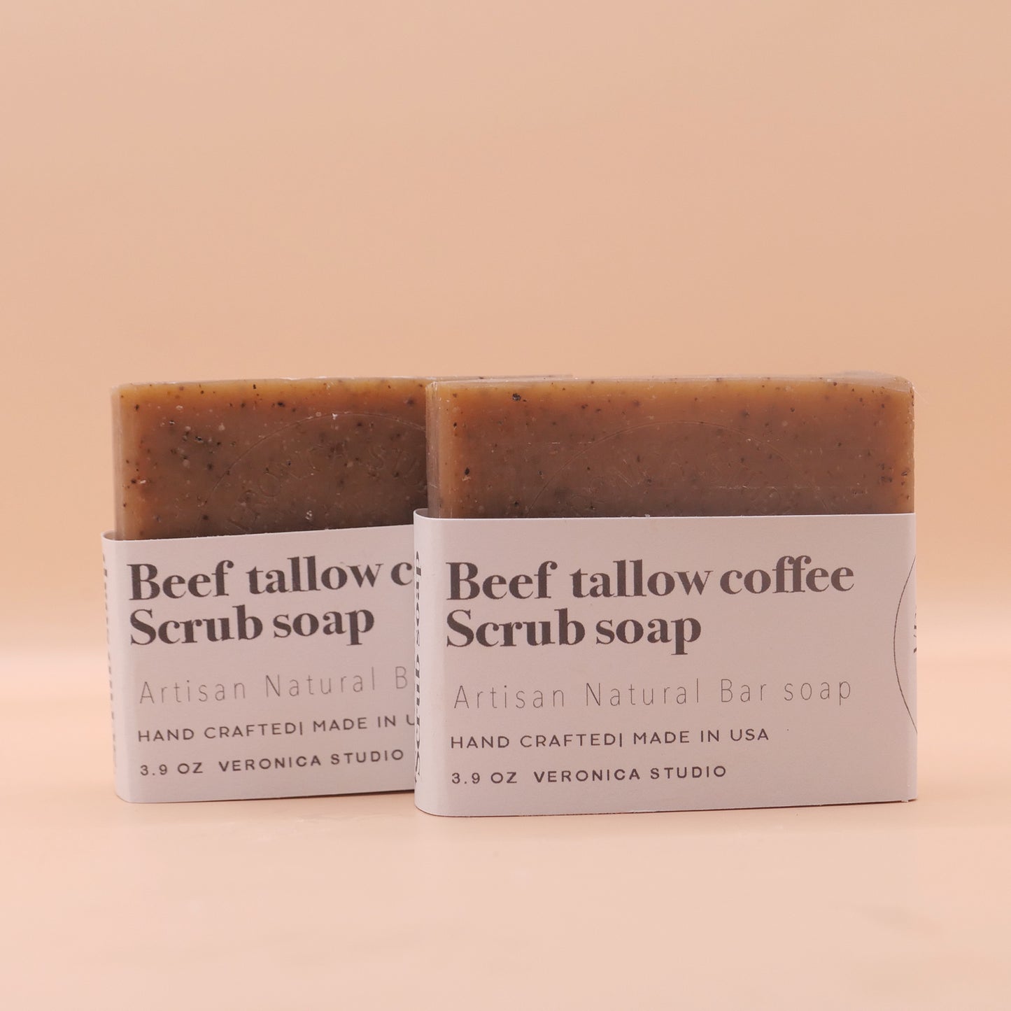 Beef tallow coffee scrub soap