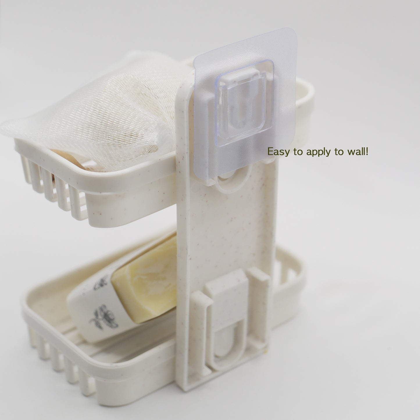 Wall holder for soap & shampoo bar