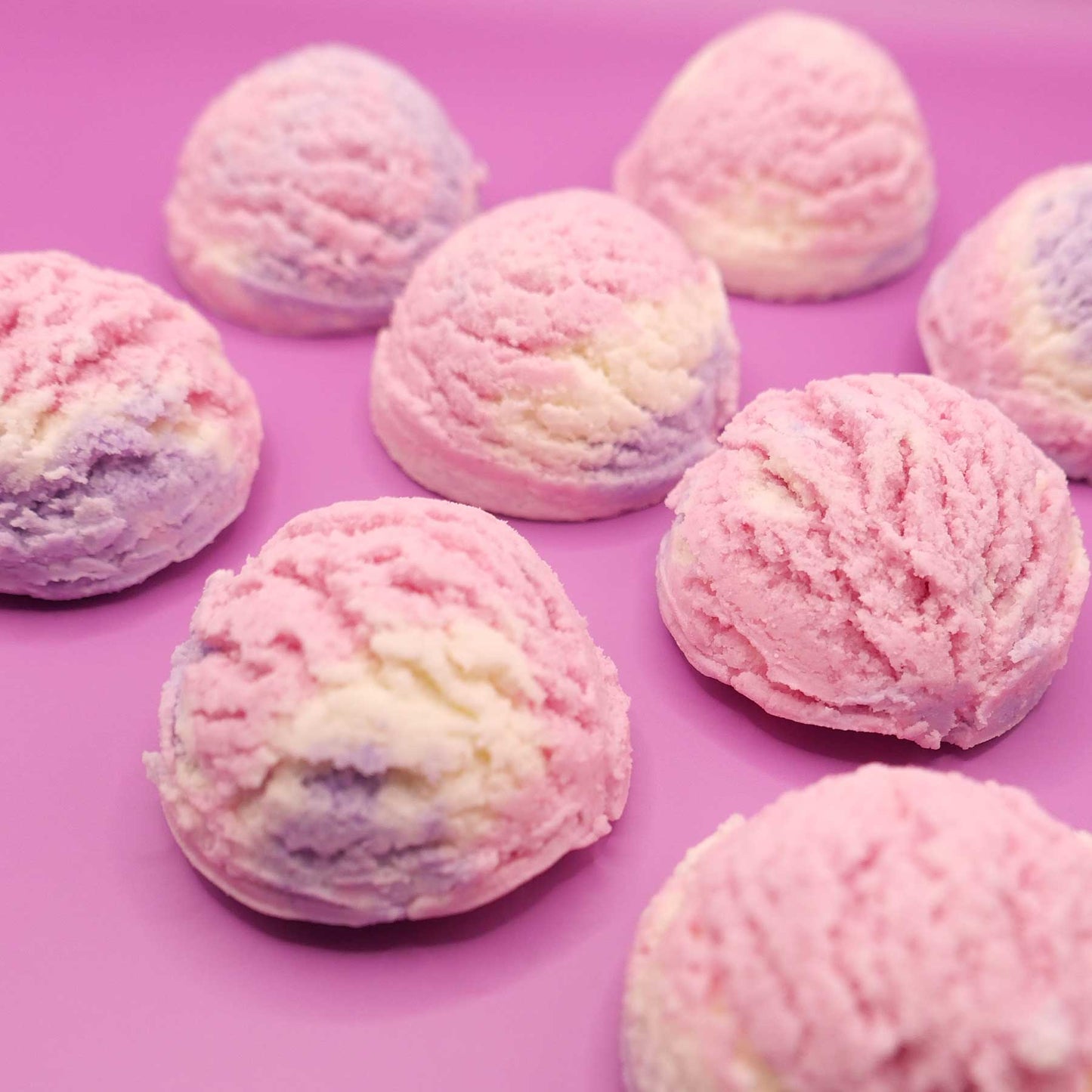 <1+1> Ice cream Bath bomb_Purple pink French Lavender