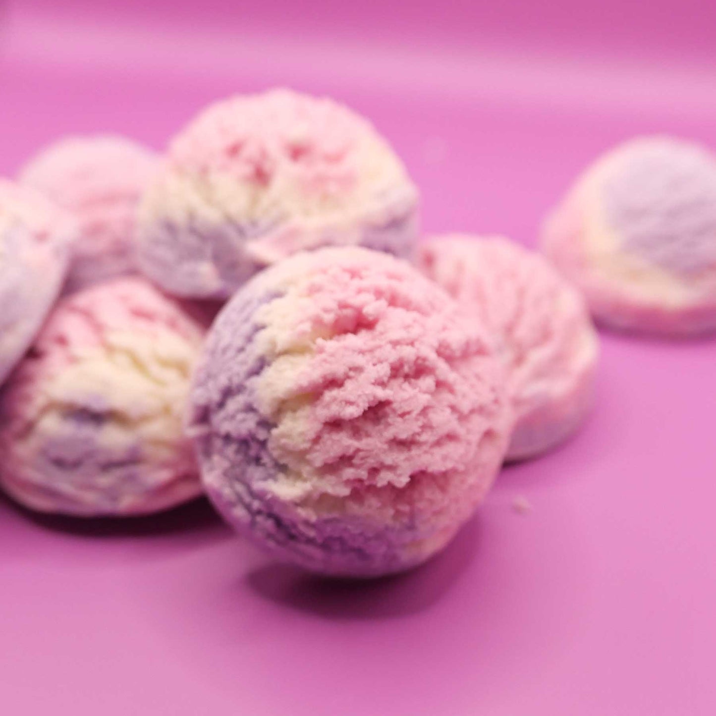 <1+1> Ice cream Bath bomb_Purple pink French Lavender