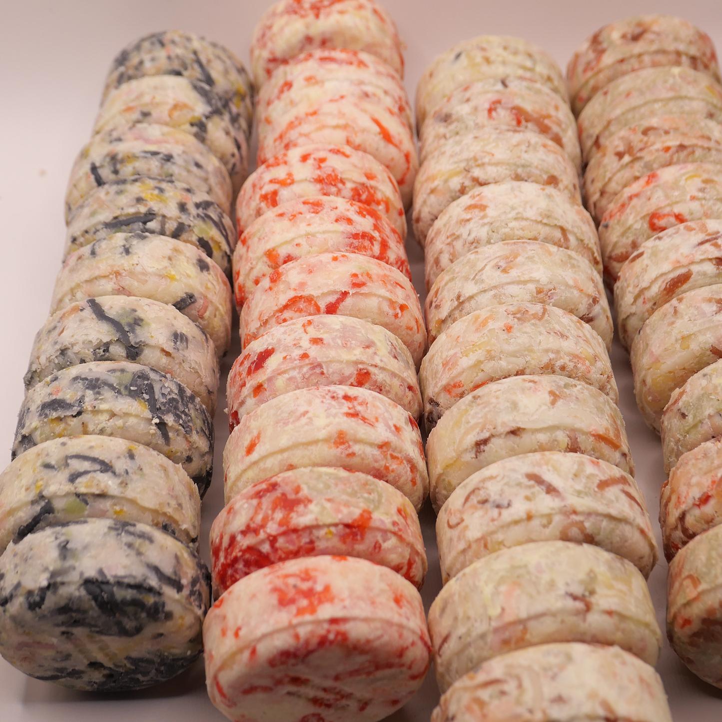 4 of terrazzo round soap set