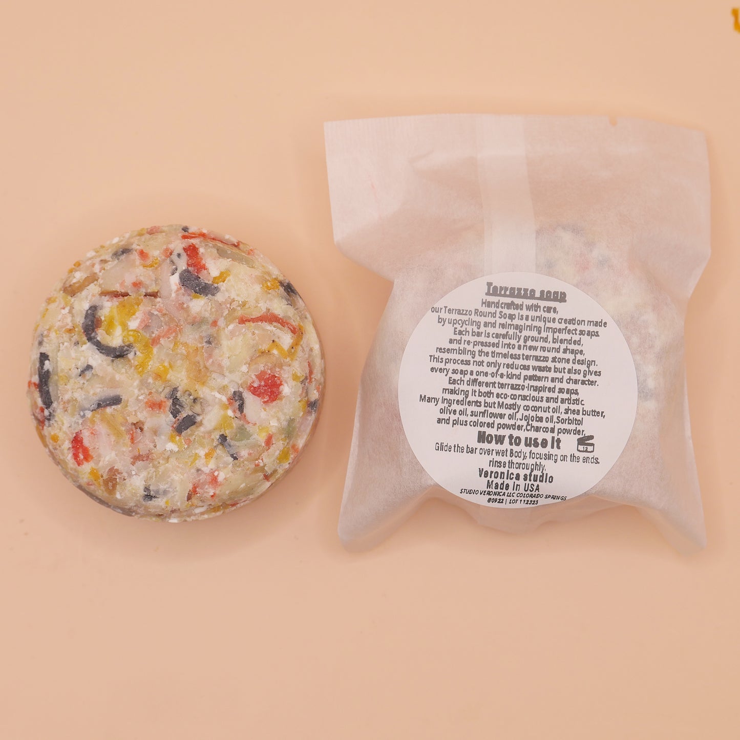 Terrazzo round soap
