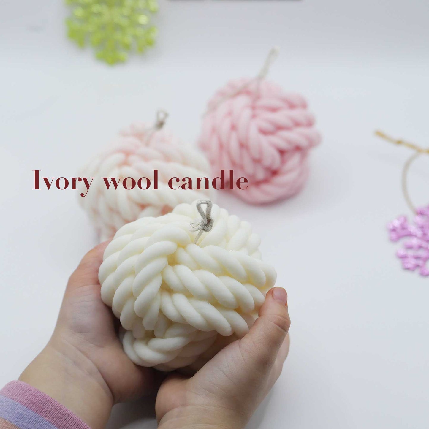 Scented Wool Candle Ivory_cashmere