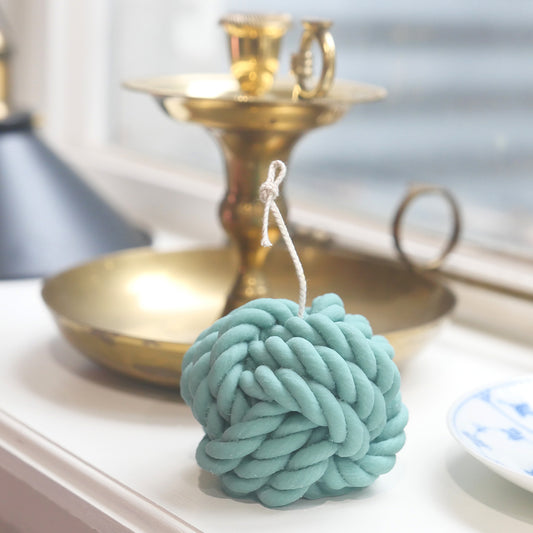 Scented Wool Candle Seablue Fig