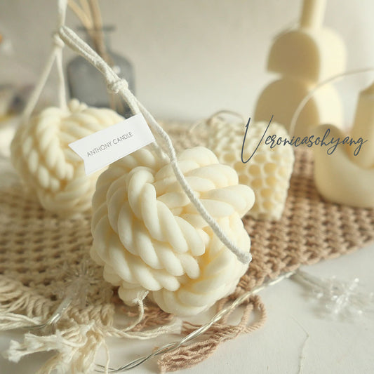 Scented Wool Candle Ivory